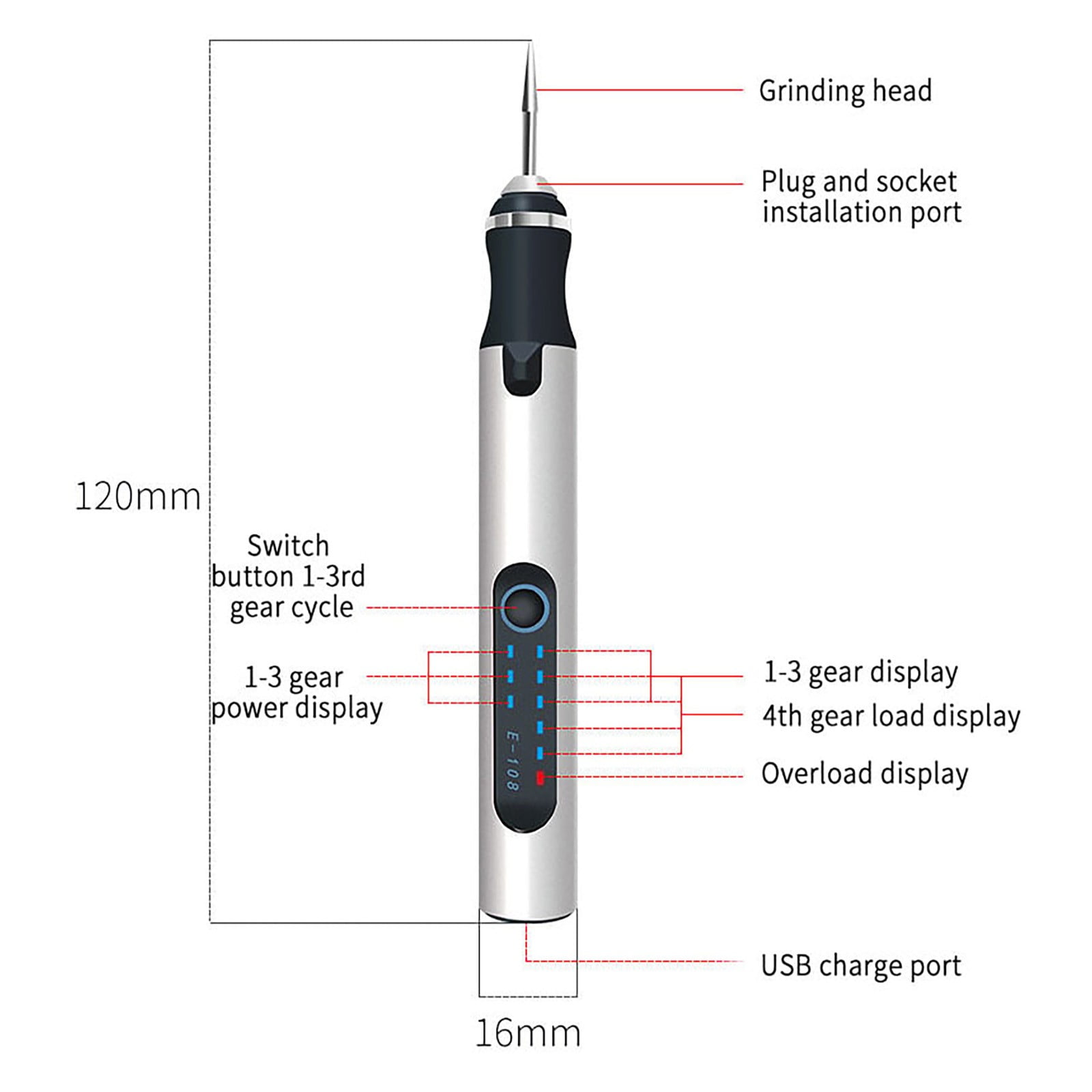 COM1950s Engraving Pen Made for Diyers