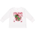 thumbnail image 3 of Inktastic I Steal Hearts Dinosaur Valentine's Day Boys Long Sleeve Toddler T-Shirt, 3 of 5