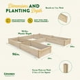 thumbnail image 2 of Greenes Fence Original Pine Raised Garden Bed, U-Shaped 8' x 8' x 10.5", 2 of 8