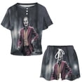 thumbnail image 2 of Joker Film Summer Home Suit For Womens Short-Sleeved Pajama Set 2pcs Loungewear Soft Sleepwear T-Shirts Tee Shirt Top And Short Sleeping Pants, 2 of 8
