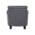 thumbnail image 5 of Lexicon Braintree 20.5" Plywood and Leather Accent Chair in Burnish Gray, 5 of 7