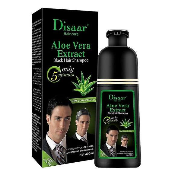 Disaar Aloe Argan Oil Plant Nourishing Hair Root Dyed Hair Darkening Shampoo Hair Dye