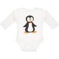thumbnail image 3 of Inktastic Cute Penguin, Penguin With Red Bow Tie Boys or Girls Long Sleeve Baby Bodysuit, 3 of 5