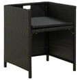 thumbnail image 6 of vidaXL Patio Chairs 4 Pcs Patio Dining Single Chair with Cushions Poly Rattan, 6 of 7