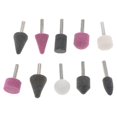 thumbnail image 1 of 10 Unids / Set Brocas de Cerámica para Uñas, Dispositivo de Repuesto de Cabezal de Manicura Eléctrico para Molino de Pulido de Pedicura Y Manicura ZP-1001 Macarena Kit de pulido de cabeza, 1 of 8