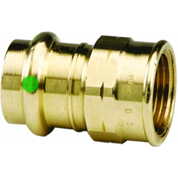 Viega 1-1/4" Press x Press Fitting in Bronze - 79350