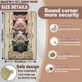 thumbnail image 3 of Farm Pig Metal Tin Sign, Rustic Farmhouse Kitchen Wall Decor, Animal Art Poster for Country Home, 8 x 12 Inch, 3 of 6