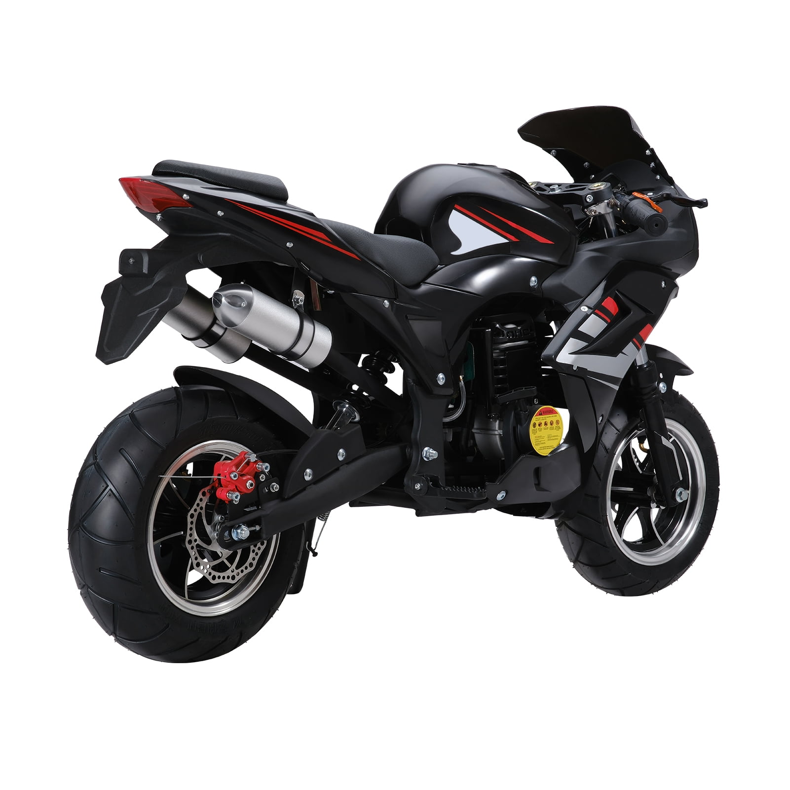 Dapmiu 49cc 4-Stroke Kids Mini Motorcycle with Hydraulic Shock Absorption, Dual Disc Brakes & Headlights, Low Noise Engine