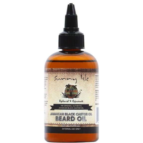 Pure Jamaican Black Castor Oil, Beard Oil, Large 4 Oz