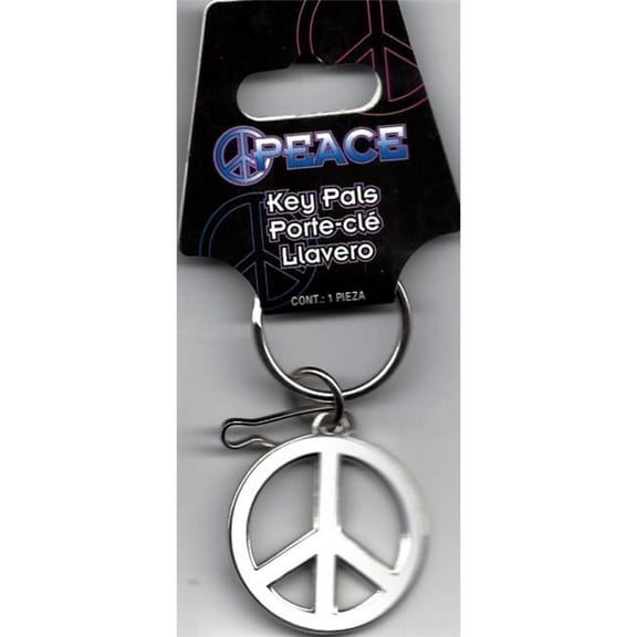 Peace Sign Enamel Key Chain