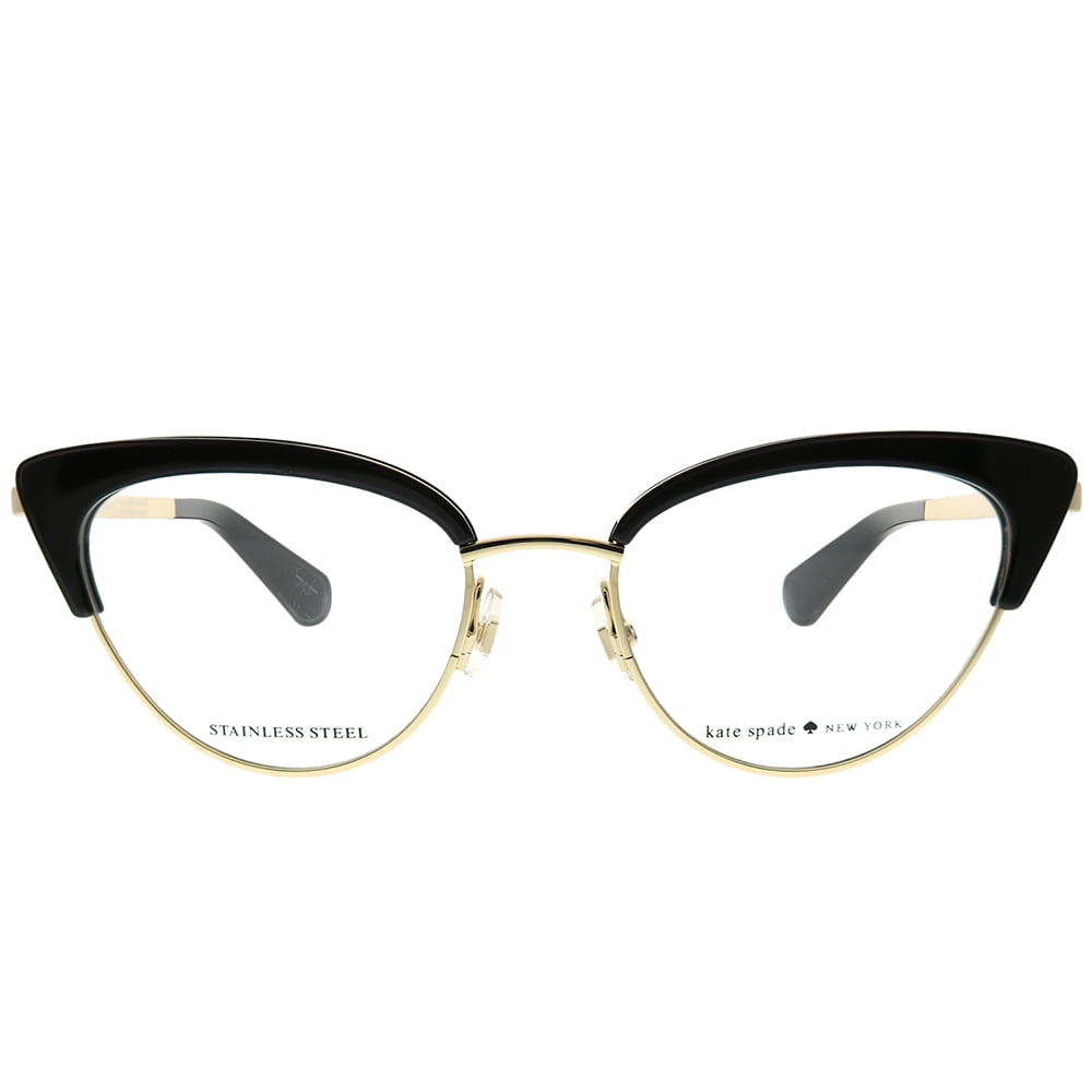Kate Spade  Plastic Womens Cat-Eye Eyeglasses Black 50mm Adult