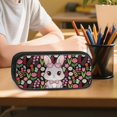 thumbnail image 6 of DISNIMO Kids Backpack for Girls, Rabbit Floral Print 3 in 1 School Backpack Set with Lunch Box and Pencil Case, 17 Inch Lightweight School Bookbag Travel Daypack, 6 of 7