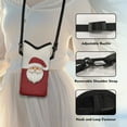 thumbnail image 5 of SEANATIVE Neoprene Crossbody Bags Cell Phone Case Waterproof with Adjustable Strap Universal Travel Bag for Women Men, Phone Pouch for Travel, Beach, 8'' x 4'', Santa Claus Print, 5 of 7