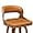 Whiskey Brown, variant on Dycanpo 26”Bar Stools Swivel, Wood Counter Height Bar Stools for Home Kitchen, Light Beige Gray