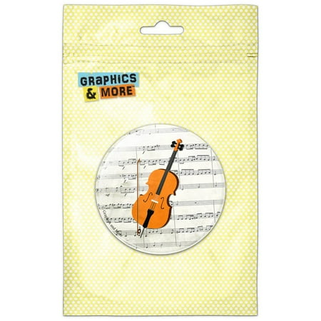 

Cello Sheet Music Notes Treble Clef Refrigerator Button Magnet