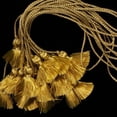 thumbnail image 2 of The Ribbon People Pack of 10 Small Beautiful Shimmering Antique Gold Tassels 35mm, 2 of 2