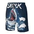thumbnail image 4 of Pofeuu Shark Prin Men's Swim Trunks Quick Dry Bathing Suit Swimming Board Shorts Mesh Lining Beach Swimwear-X-Large, 4 of 6