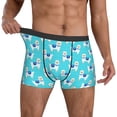 thumbnail image 3 of Men's Boxer Briefs, Classic Cute Alpaca Soft Comfy Mens Underwear Boxer Briefs Breathable With Widen Waist, 3 of 7