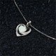 thumbnail image 4 of Womens Ethereal Opal Heart Necklace 1PC Girl Diamond Encrusted Pendant Fashion Ladies Necklace for Valentine's Day, 4 of 4