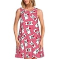thumbnail image 1 of Disketp French Bulldog And Heart para Vestido sin Mangas para Mujeres, Vestidos de Verano para Mujeres, Casual y Holgado para la Playa, 1 of 6