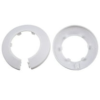 Stylish Black Pipe Cover PP Plastic Escutcheon for 50mm Water Pipes and Use