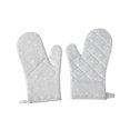 thumbnail image 4 of Raindrops A Pair of Heat Resistant Microwave Oven Golves Thicken Fabric Non-slip Silicone Oven Mitts Kitchen Baking Oven Gloves (Grey), 4 of 8