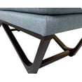 thumbnail image 6 of Upholstered Pillow Cushion Top 48" Hendraheim Ottoman Bench in Flannel Blue Fabric, 6 of 6