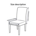 thumbnail image 5 of Stretch Dining Room Chair Covers,Super Fit Chair Protector Cover Removable Washable Anti-Dust Printed Spandex Chair Slipcovers for Dining Room Hotel Wedding Banquet-6 Pcs-R, 5 of 6