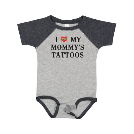 

Inktastic I Love My Mommy s Tattoos Gift Baby Boy or Baby Girl Bodysuit