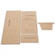 thumbnail image 3 of Plantilla de sastrería de cartera, plantilla acrílica corta triple plegable para bolso, patrón de plantilla, herramienta de molde DIY para artesanía de cuero, 3 of 5