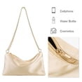 thumbnail image 4 of Yucurem Women Satin Evening Bag W/ Chain Clutch Purse Zipper Handbag For Prom(champagne) Evening bag (A), 4 of 10
