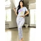 thumbnail image 4 of Pijama De 3 Piezas Mujer Pantalon Short Y Playera A Juego, 4 of 5