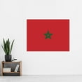 thumbnail image 2 of Morocco National Flag Patriotic Vexillology World Flags Country Region Poster Extra Large XL Wall Art Print, 2 of 3