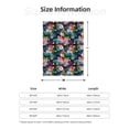 thumbnail image 5 of Sikiie Colorful Flowers Cozy Flannel Fleece Throw Blanket: Lightweight & Thick for All Seasons - Perfect for Women, Men, & Kids"60"x50", 5 of 6