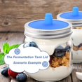 thumbnail image 4 of 5pcs 86mm Fermentation Mason Jar Lids Silicone Fermenting Lids Airlock Lids, 4 of 4