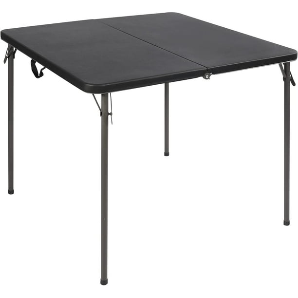 REDCAMP 34" Square Folding Card Table with Resin Top, Portable Fold in