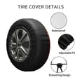 thumbnail image 4 of Kdxio Red Gold Glitter for Tire Cover Wheel Protectors Tyre Covers Weatherproof Wheel Covers Universal Fit for Trailer Rv SUV Truck Camper Travel Trailers 15 inch, 4 of 8