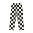 thumbnail image 4 of Fotbe Black and White Checkerboard Men's Pajama Pants,Sleepwear Pants,Pj Bottoms Drawstring And Pockets-X-Large, 4 of 9