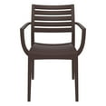thumbnail image 6 of Compamia Artemis Outdoor Dining Arm Chair Brown, Set of 2, 6 of 7