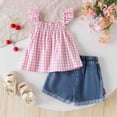thumbnail image 5 of HCNTES Toddler Girls Clothes Spring Summer Outfits Baby Short Sleeve Shirt and Pants Set Kids Unisex Loungewear Clothes Set For 9-24 Months 2t 3t 4t 5t 6t 7t 8t 9t Summer Pjs Kids, 3-4 Years, 5 of 9