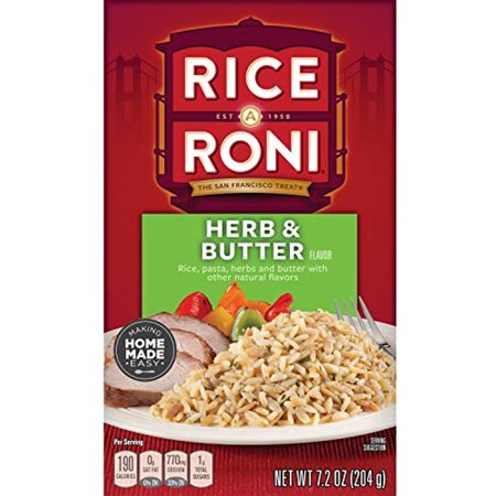 Rice-A-Roni Herb & Butter, 7.2-Ounce Boxes (Pack Of 12)