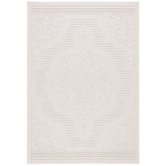 SAFAVIEH Paros Zahara Geometric Area Rug, Ivory, 5' x 7'
