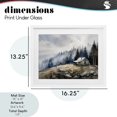 thumbnail image 4 of Stupell Industries Farmhouse Misty Cabin on Ridge White Framed Print Under Glass, 16 x 13, by Franklyn Gregory, 4 of 8