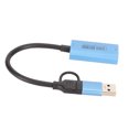 thumbnail image 1 of USB3.0 HD Multimedia Interface to USB C Video Capture Card, 4K 30HZ Input, 1080P 60FPS Output, Ultra Low Latency Screen Sharing, Compact and Portable, Wide Compatibility, 1 of 8