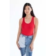 thumbnail image 2 of Ragstock Red Solid Racerback Bodysuit, 2 of 4