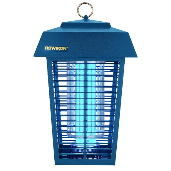 Flowtron Electric Bug Zapper, 1 Acre Outdoor Mosquito Zapper, 40W UV, 5600V Shock Grid (Blue)