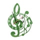 thumbnail image 4 of Reloj de pared Música silenciosa Diseño temático Decoración de relojes decorativos para niños Decoración del hogar Decoración del hogar para amantes Verde, 4 of 8