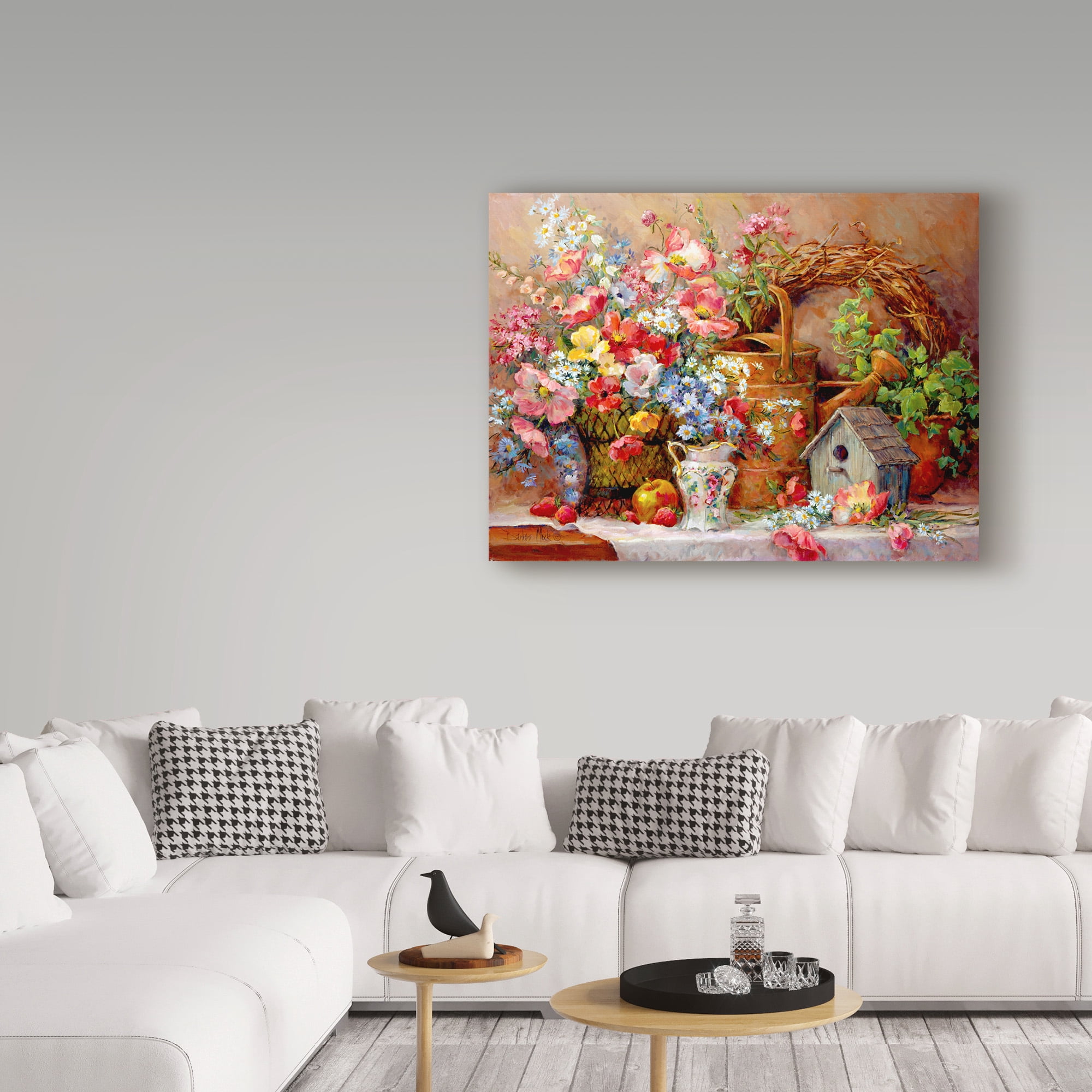 Trademark Fine Art 'Garden Medley' Canvas Art by Barbara Mock