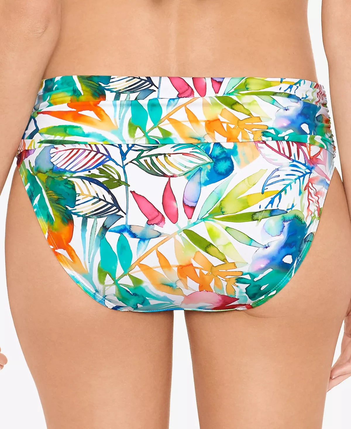 Lauren Ralph Lauren Womens Tropcar Printed Banded Swim Bottom Separates