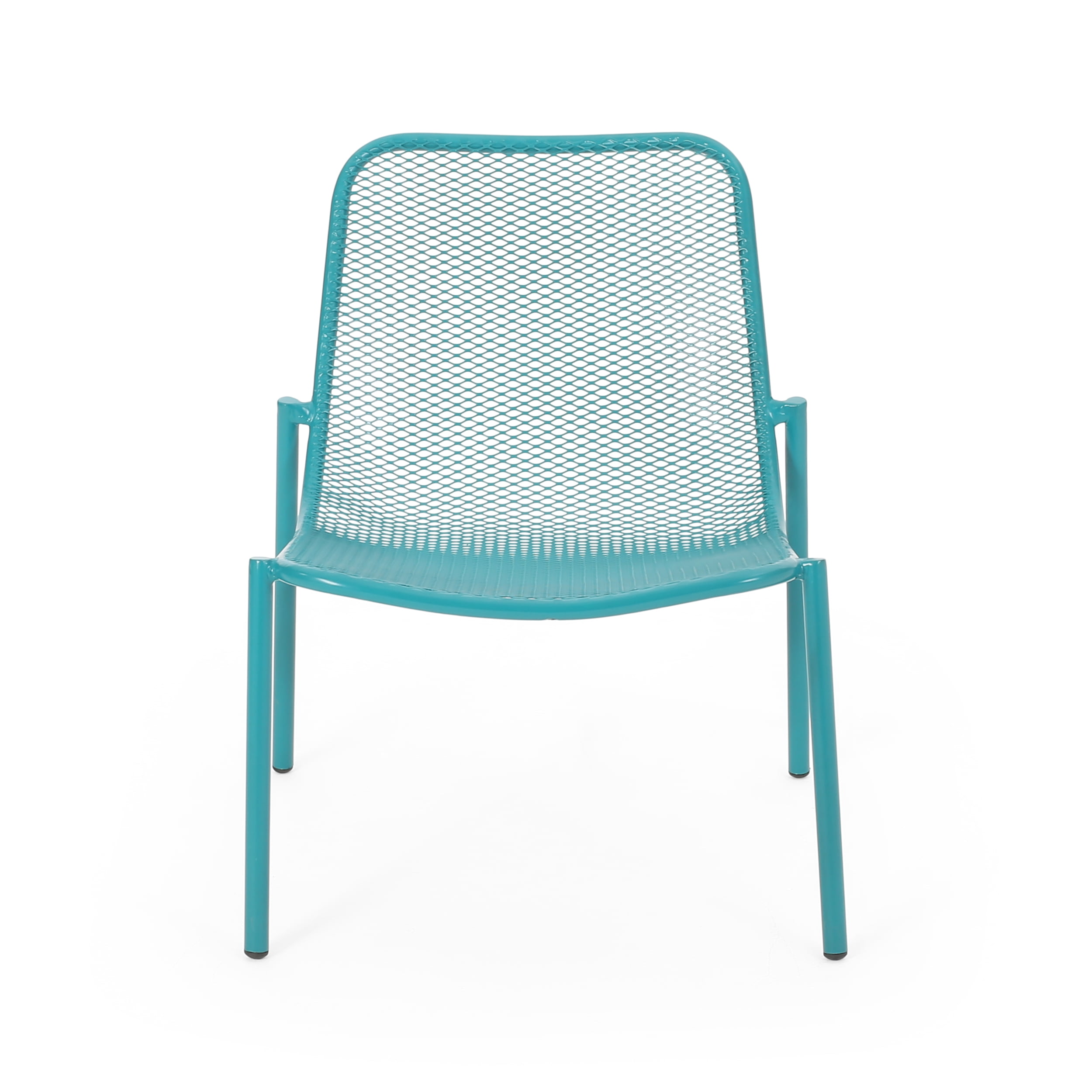 Outdoor Stackable Mesh Chair Set of 2, Portable Leisure Seats for Patio Garden, Taupe